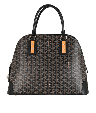 Top Handle Bag, &pound;1,800, Handbags, Black, Canvas/Leather, Front view